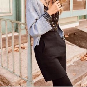 CABI Agency Skirt Ponte Knit Black Sz 4 #3583 NWOT